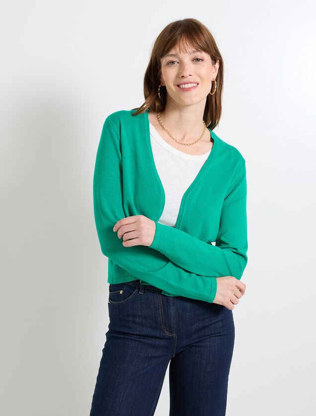 Gilet col V femme