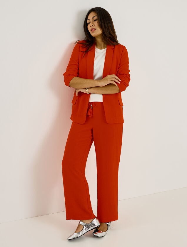 Veste fluide col tailleur femme