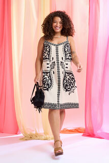 Robe courte imprimée femme