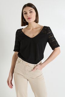 T-shirt col V femme