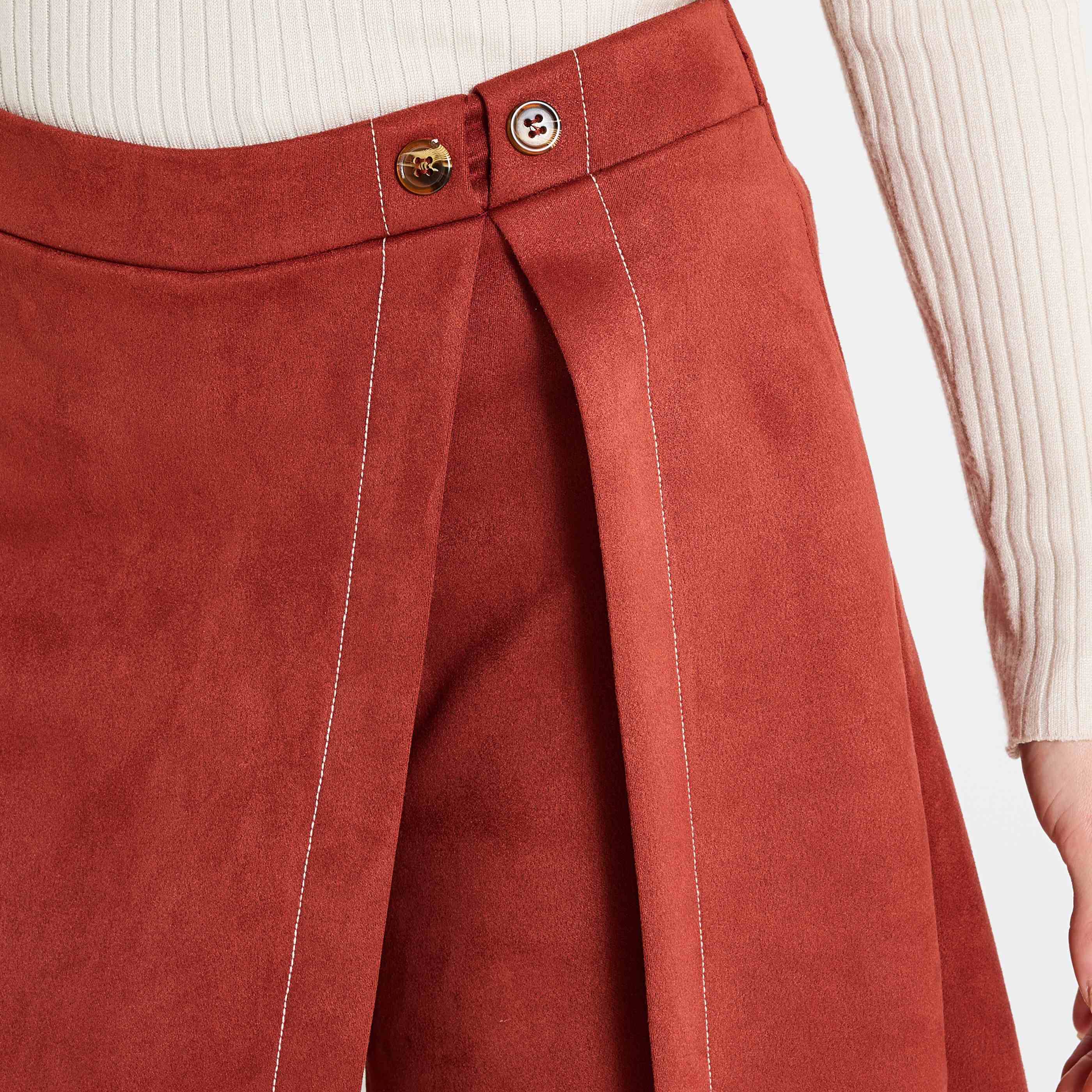 Jupe short su&eacute;dine femme