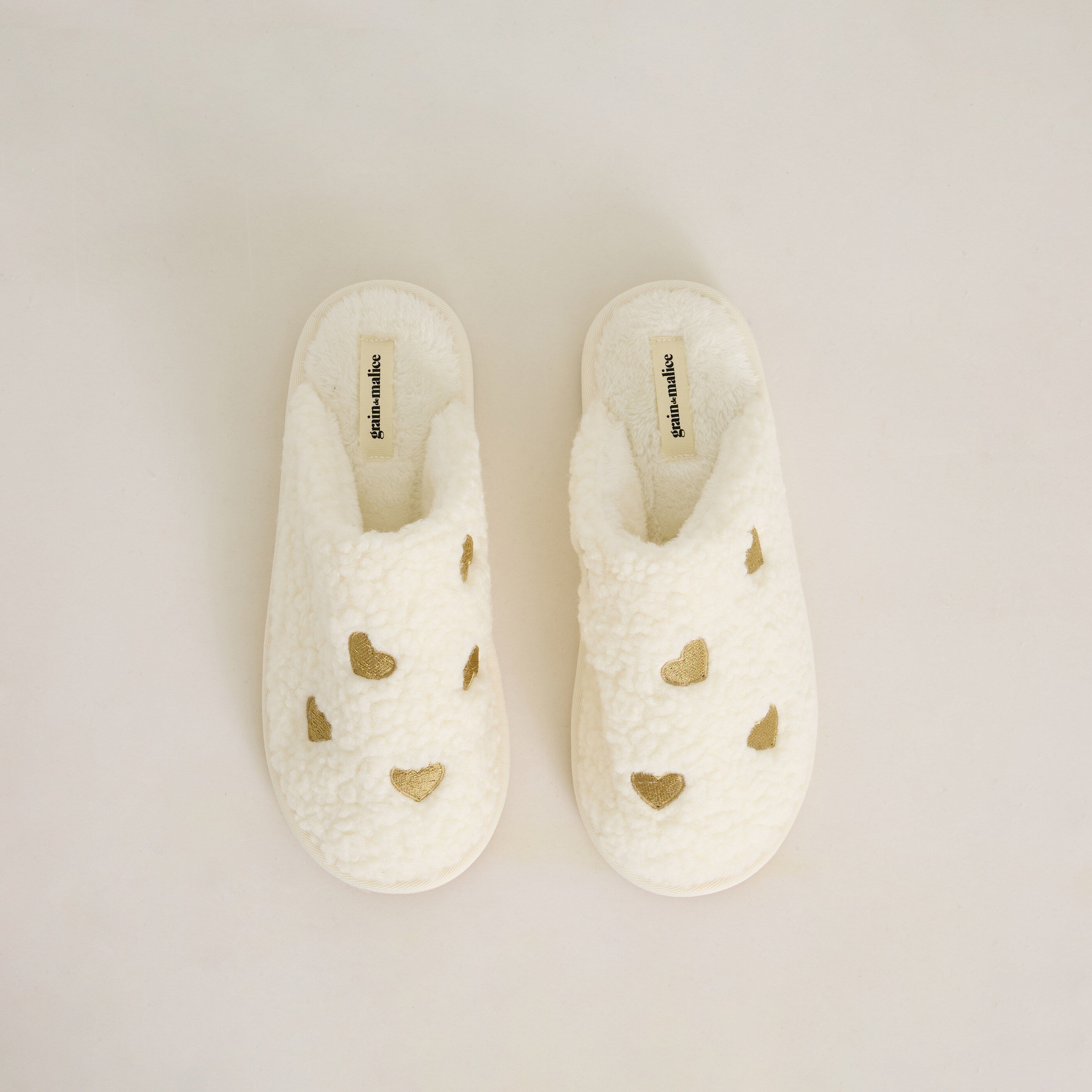 Chaussons imitation fourrure femme