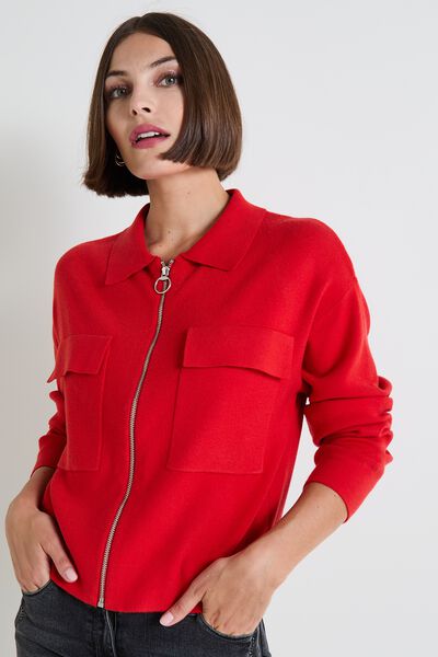 Gilet zippé femme