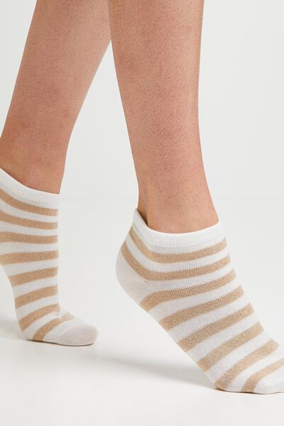 Lot de 2 paires de soquettes à rayures