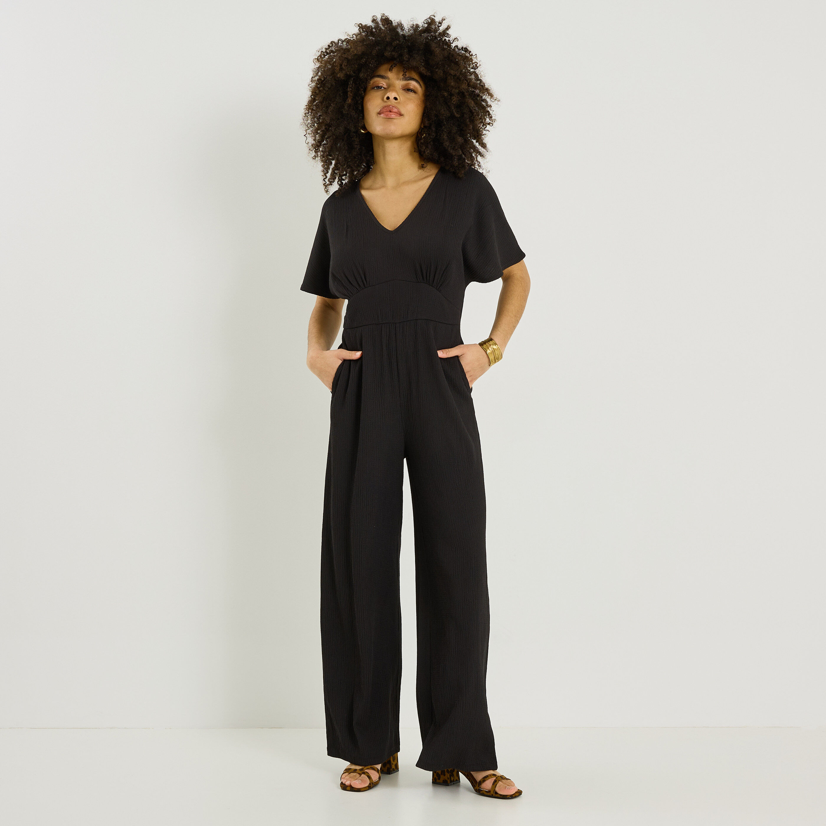 Combinaison longue en maille femme