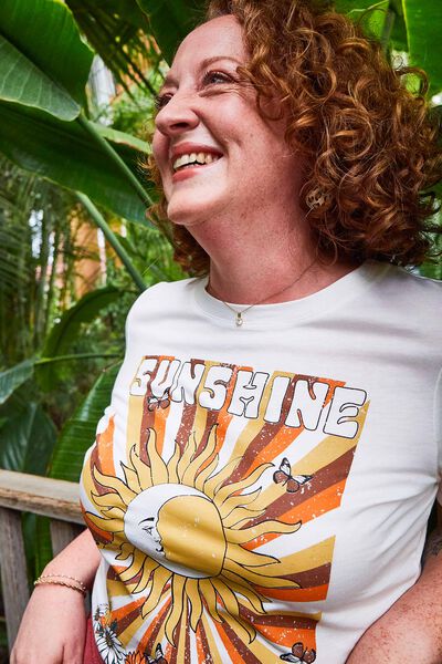 Tshirt print femme