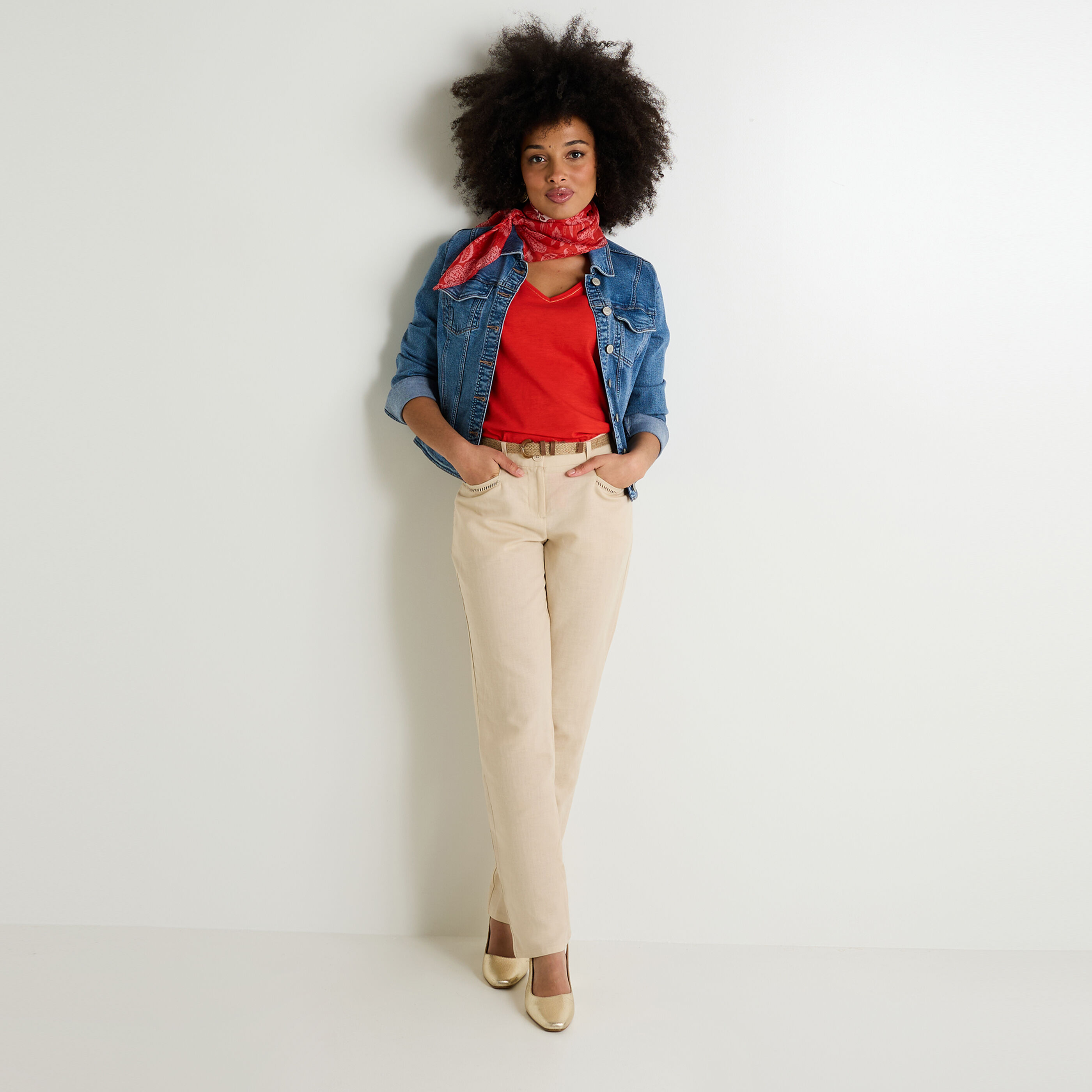 Pantalon chino femme