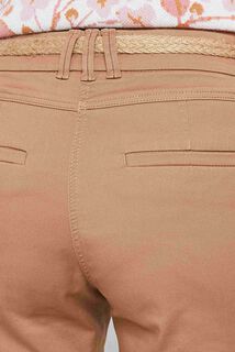 Pantalon chino avec ceinture femme