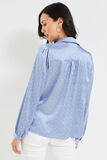 Chemise satinée à manches longues