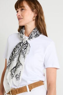 Foulard carré imprimé femme