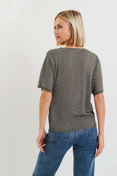 Pull manches courtes femme