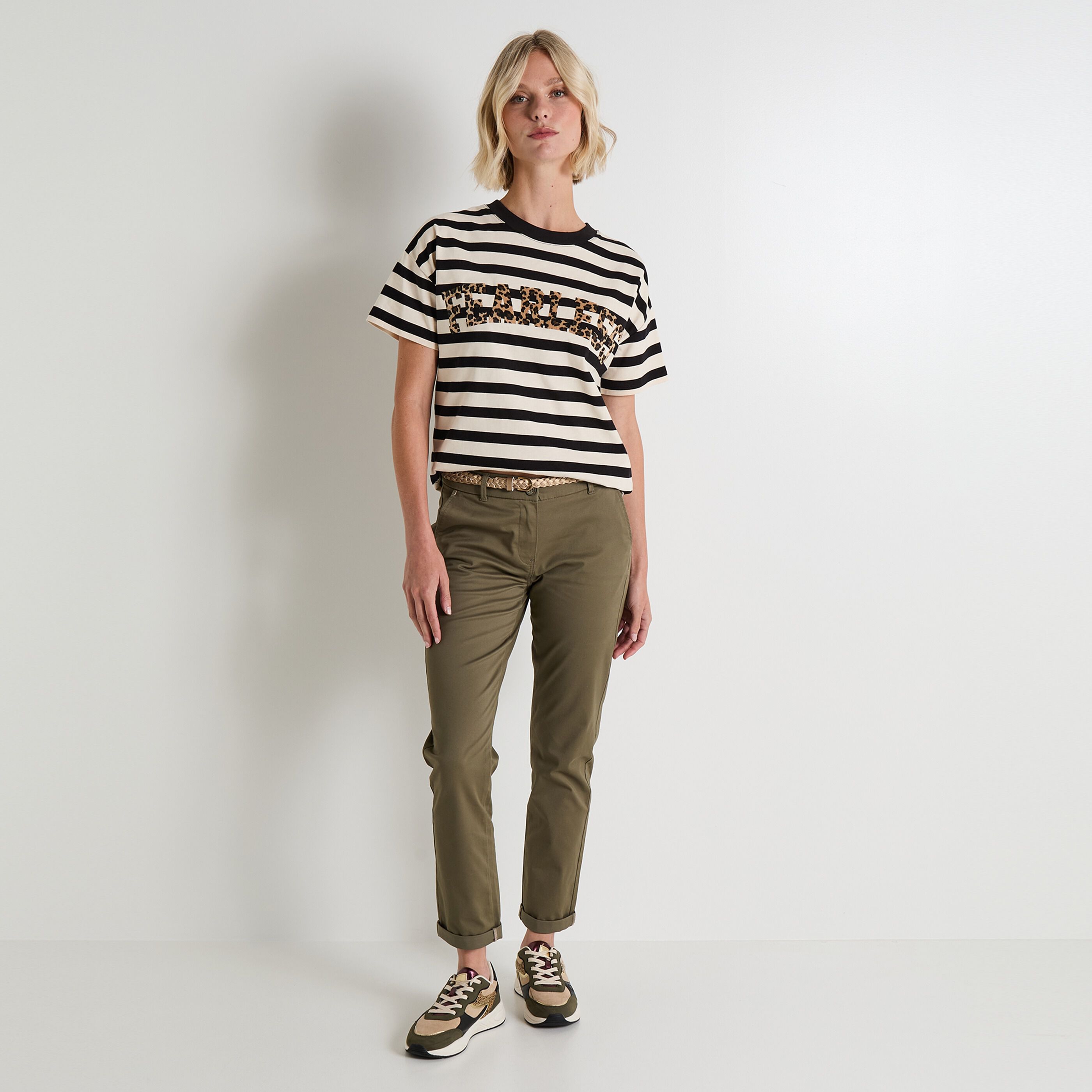 Pantalon chino femme