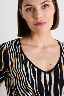 T-shirt col V femme