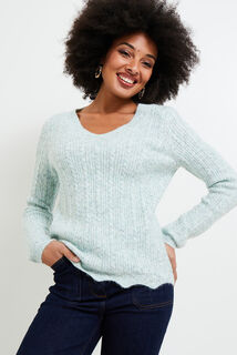 Pull torsadé femme