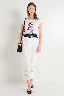 T-shirt col rond femme