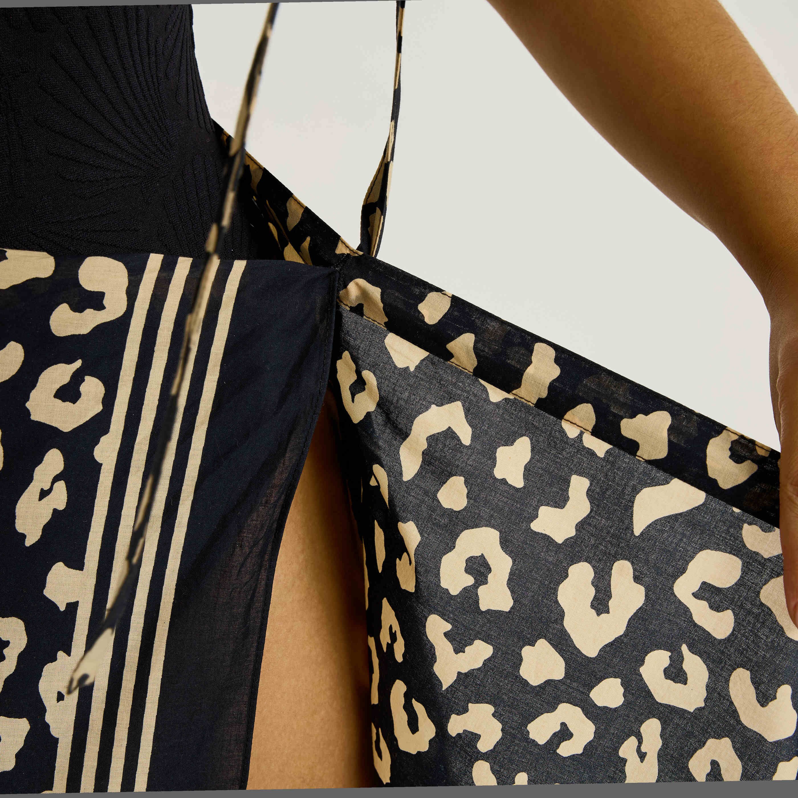 Par&eacute;o de plage imprim&eacute; l&eacute;opard femme