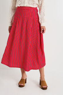 Jupe longue rayée femme
