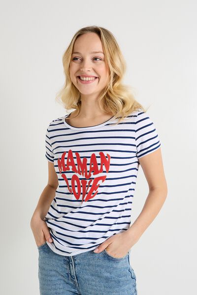 T-shirt à rayures femme