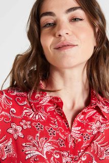 Robe chemise imprimée femme