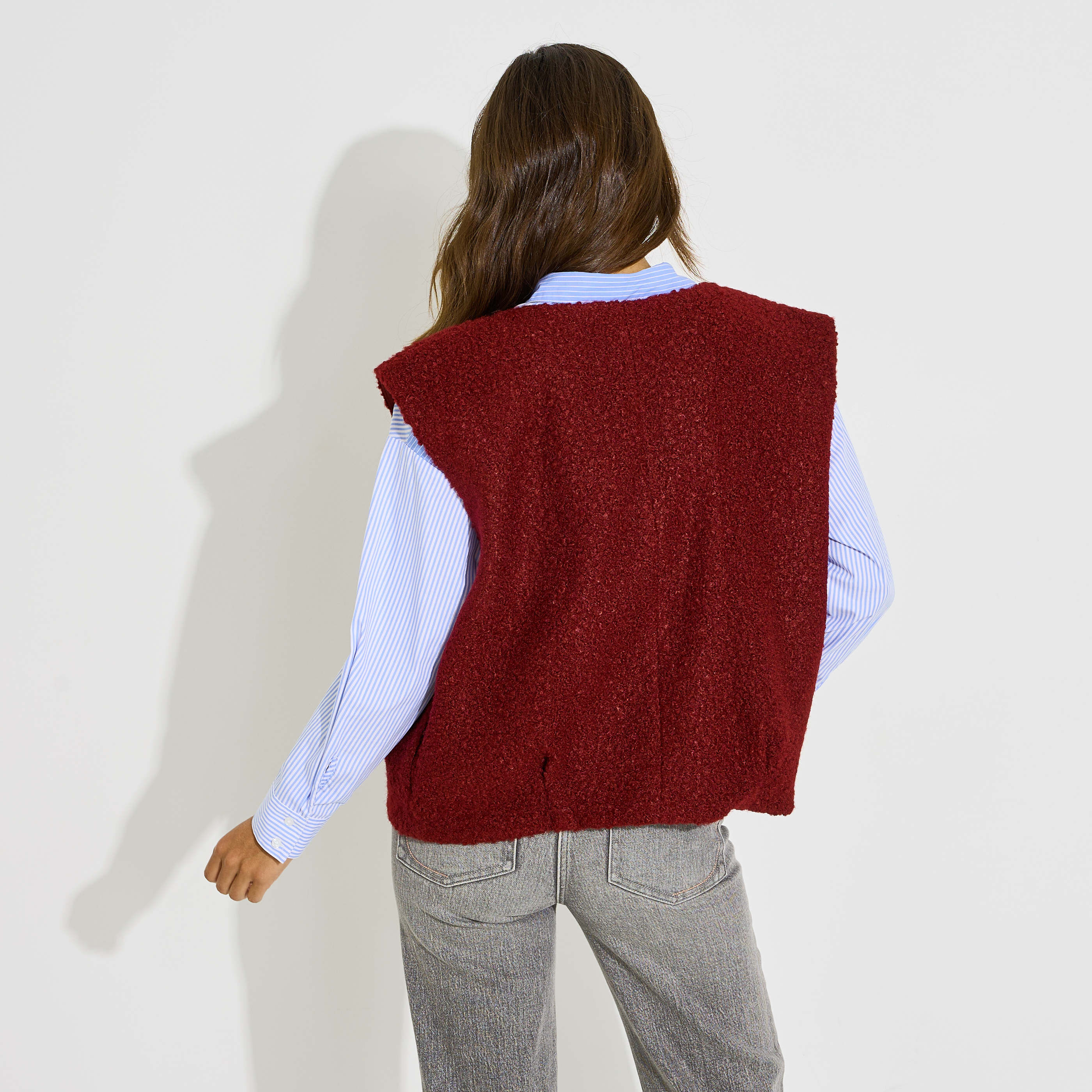 Gilet sans manches zipp&eacute; femme