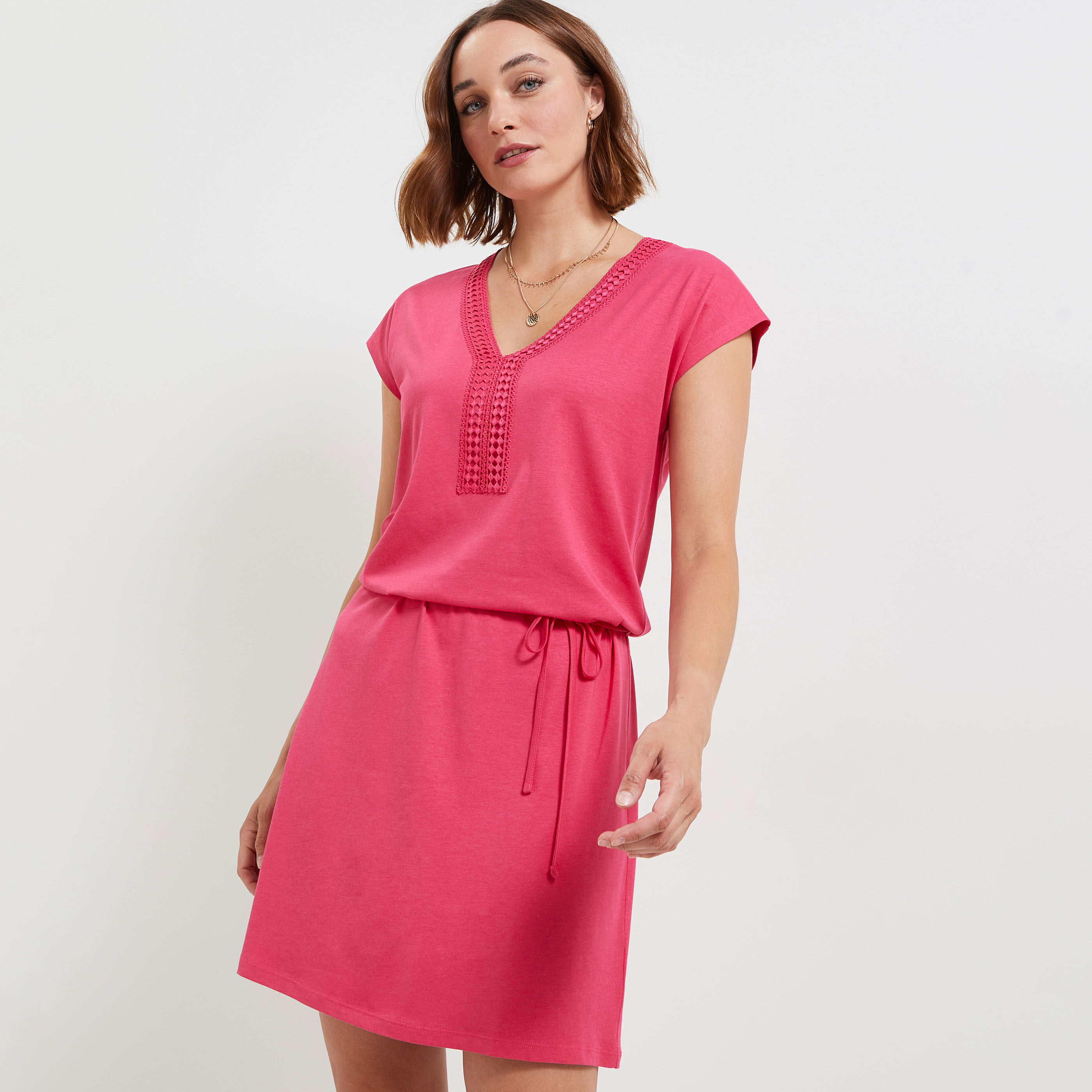 Robe discount maille femme