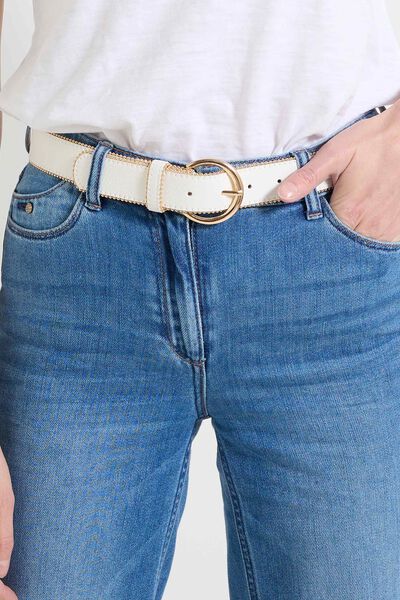 Ceinture bords perlés femme