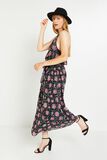 Robe longue imprimée femme