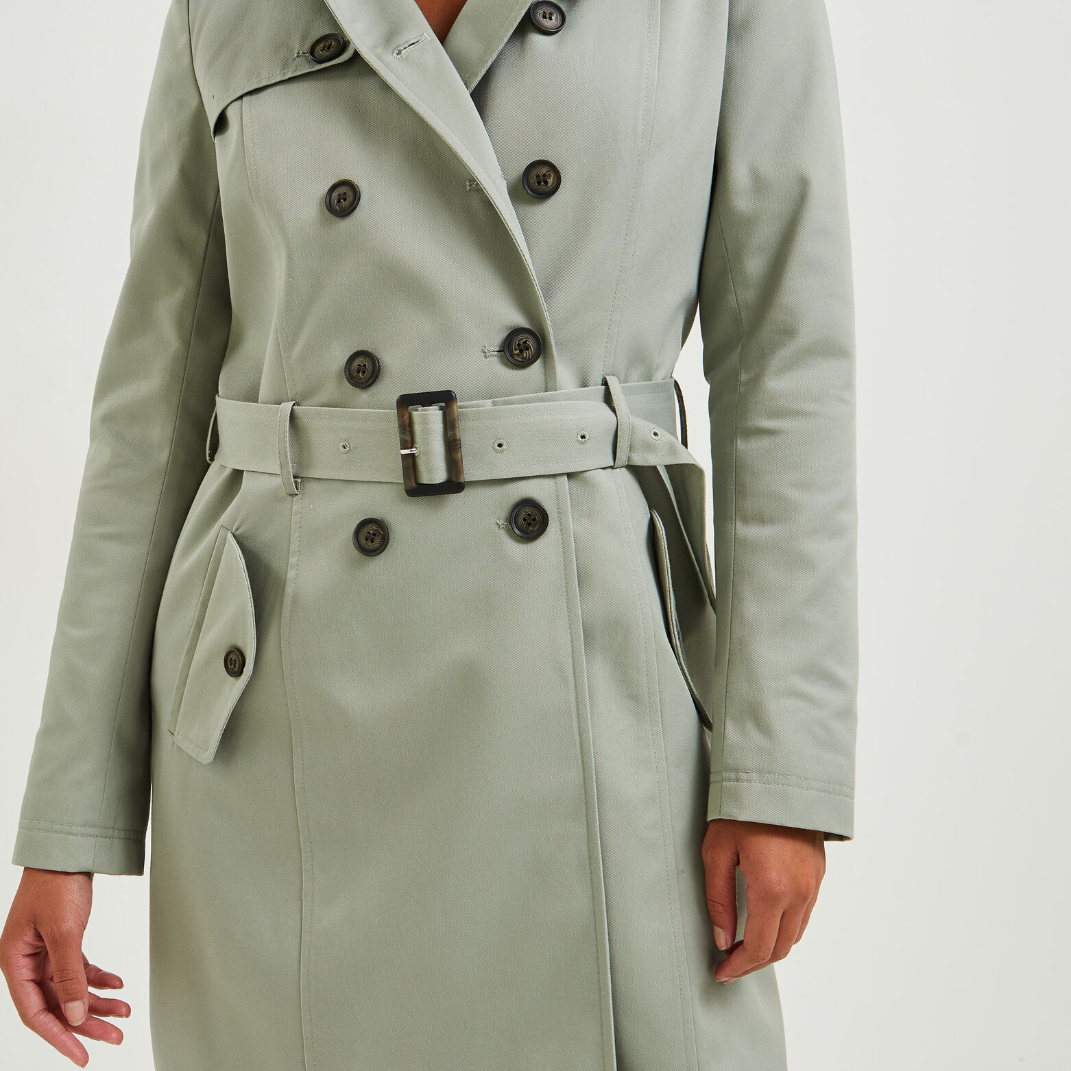 Trench long femme