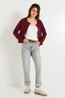 Veste matelassée en maille femme