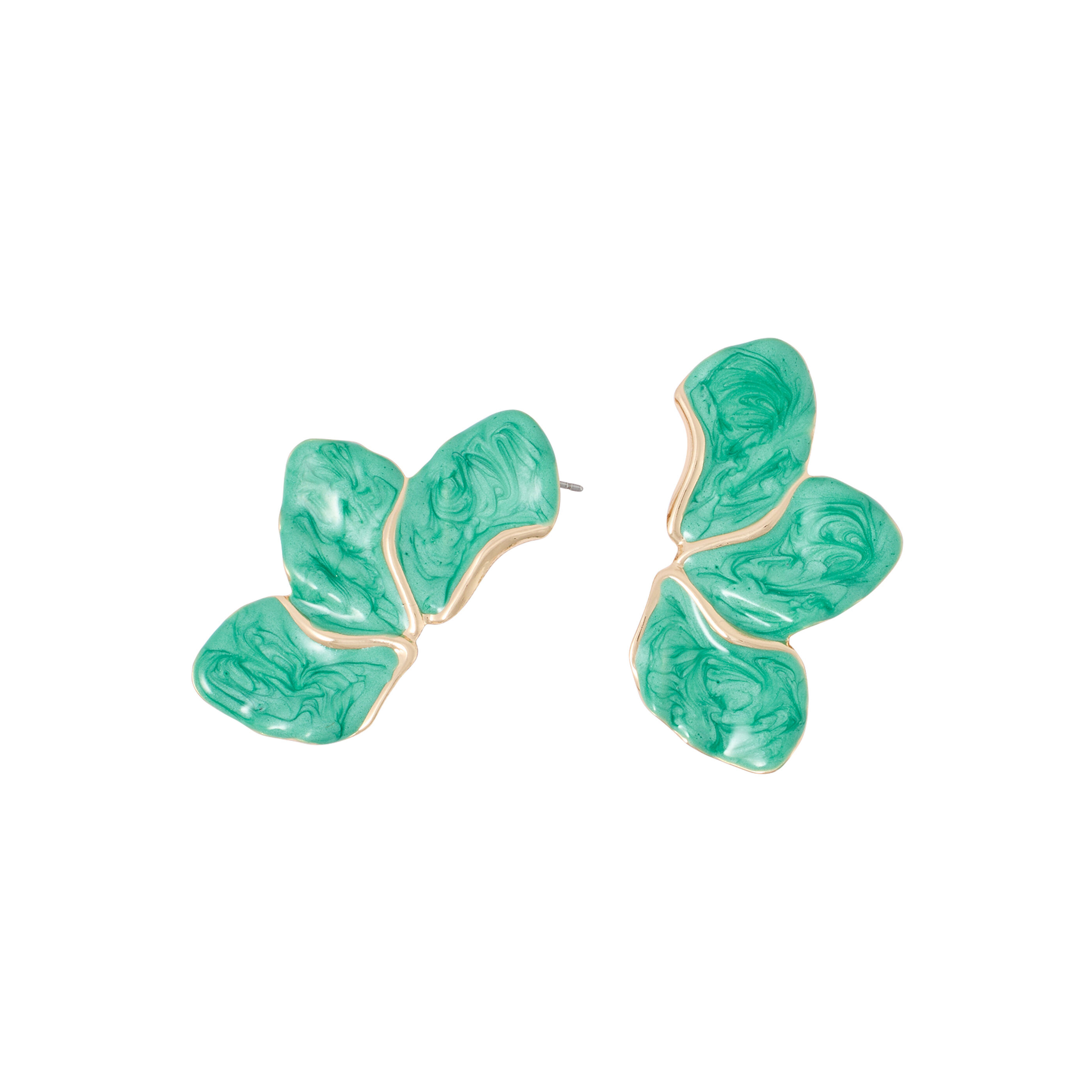 Boucles d'oreilles demi-fleur femme