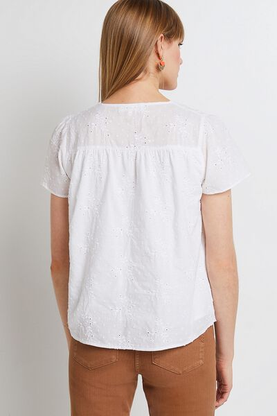 Blouse brodée femme