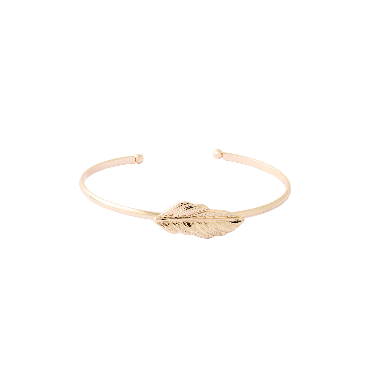 Jonc doré motif feuille