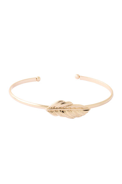 Jonc doré motif feuille