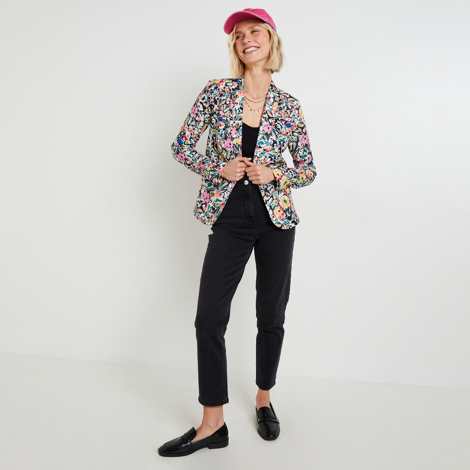Veste blazer imprimé femme