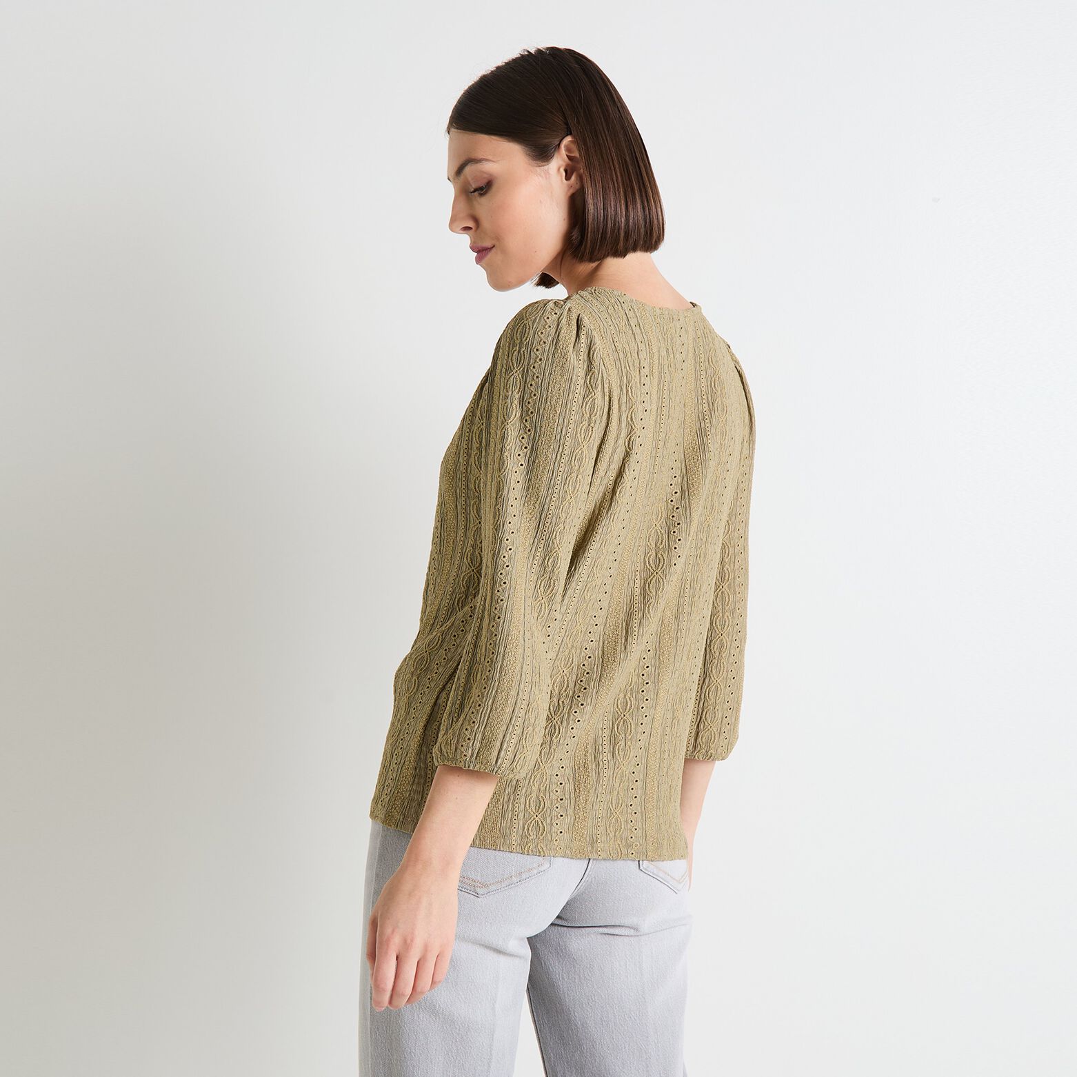 T-shirt col V femme
