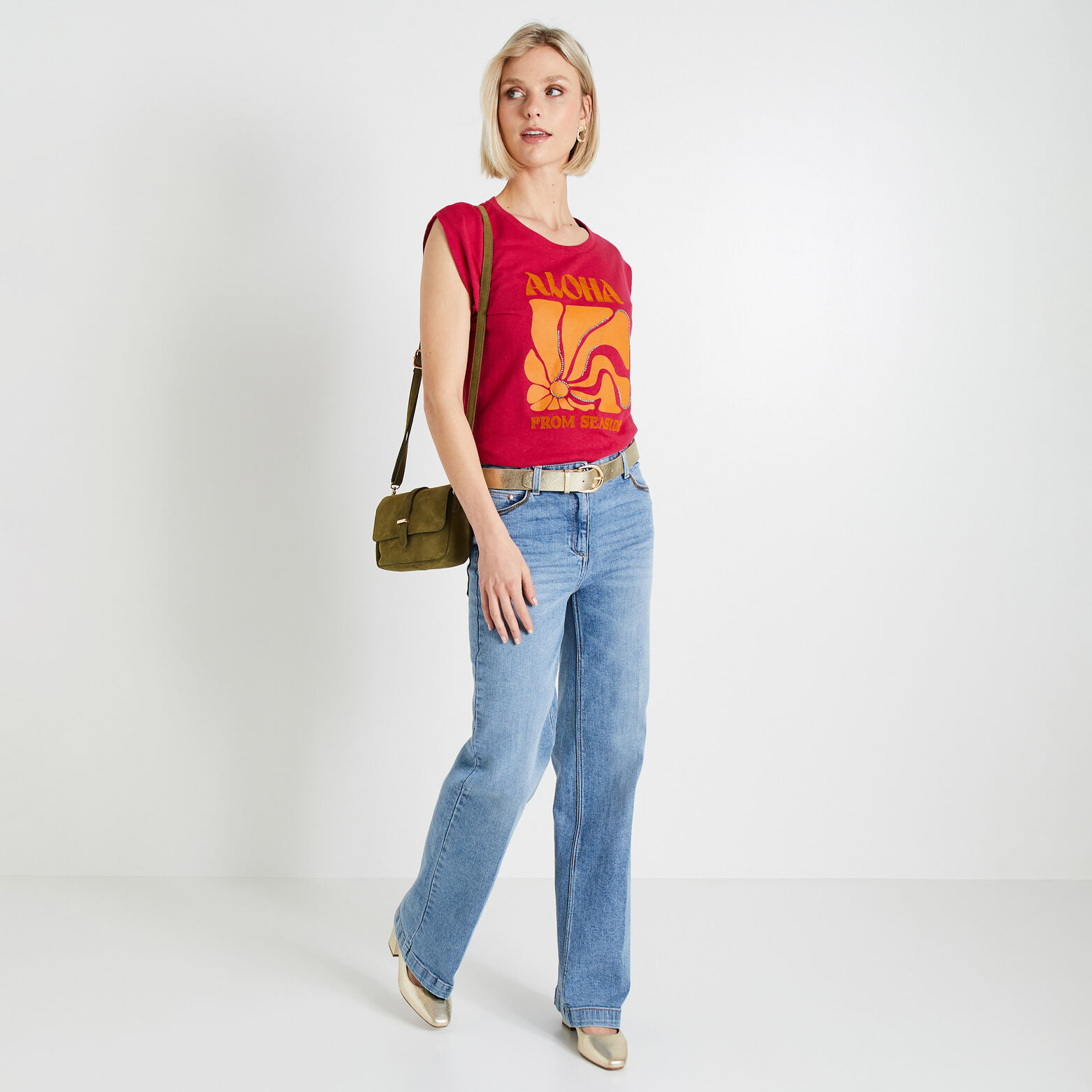 Tshirt print femme