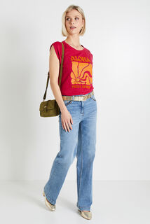 Tshirt print femme