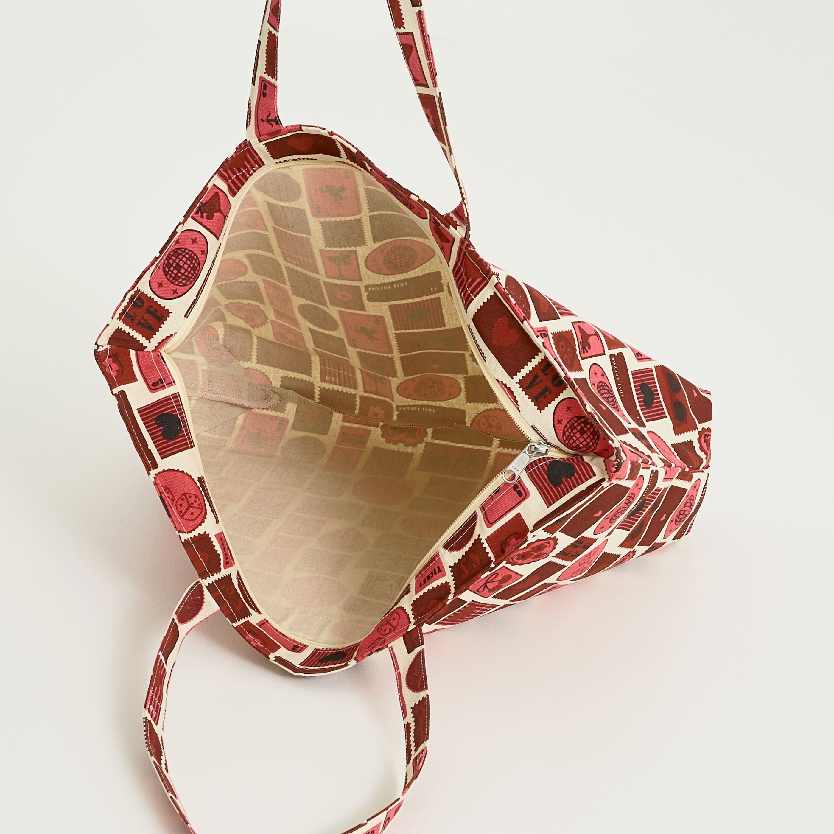 Tote bag multiples motifs femme