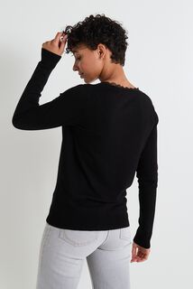 Gilet col V femme