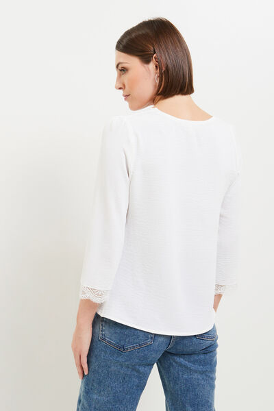 Blouse col V femme