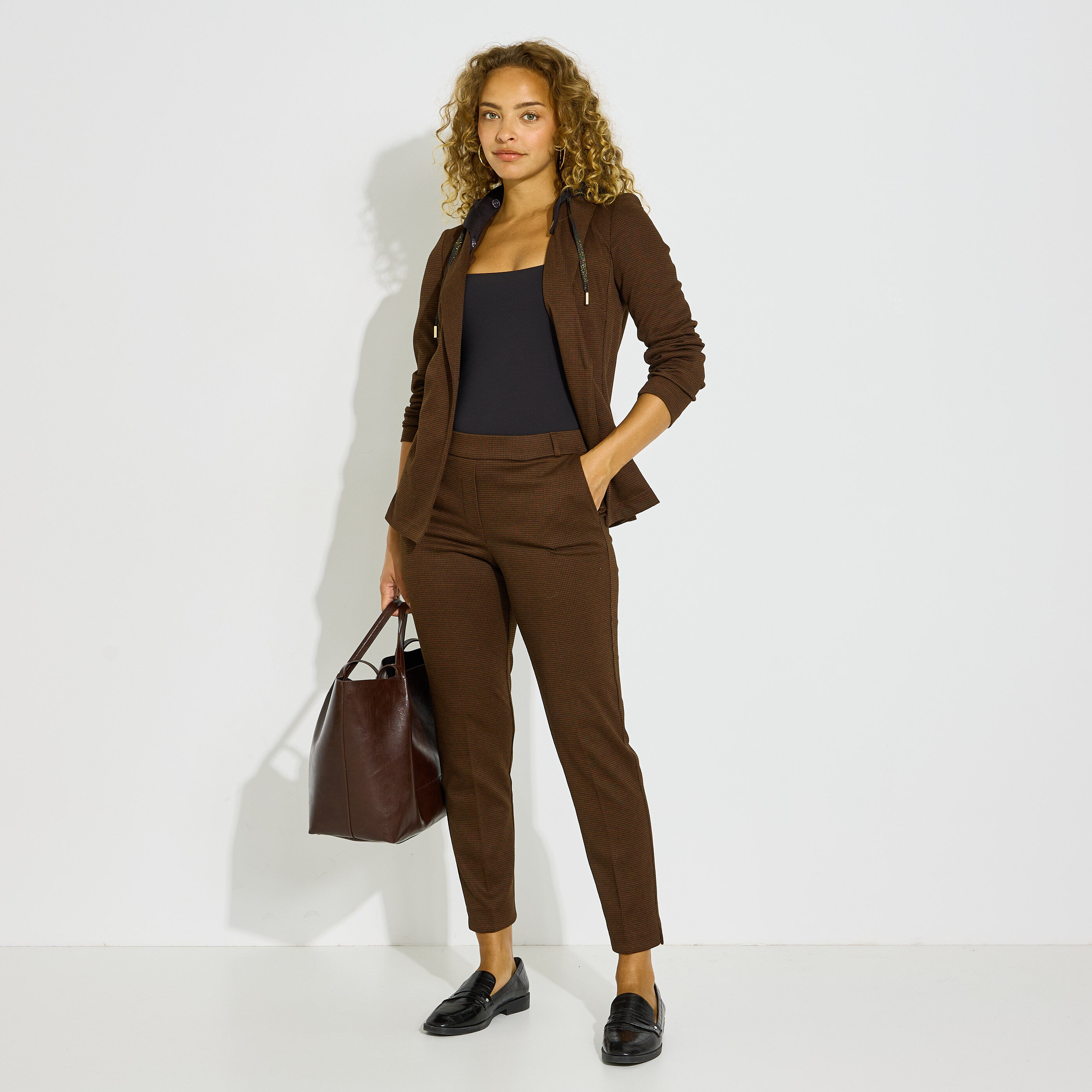 Pantalon cigarette femme