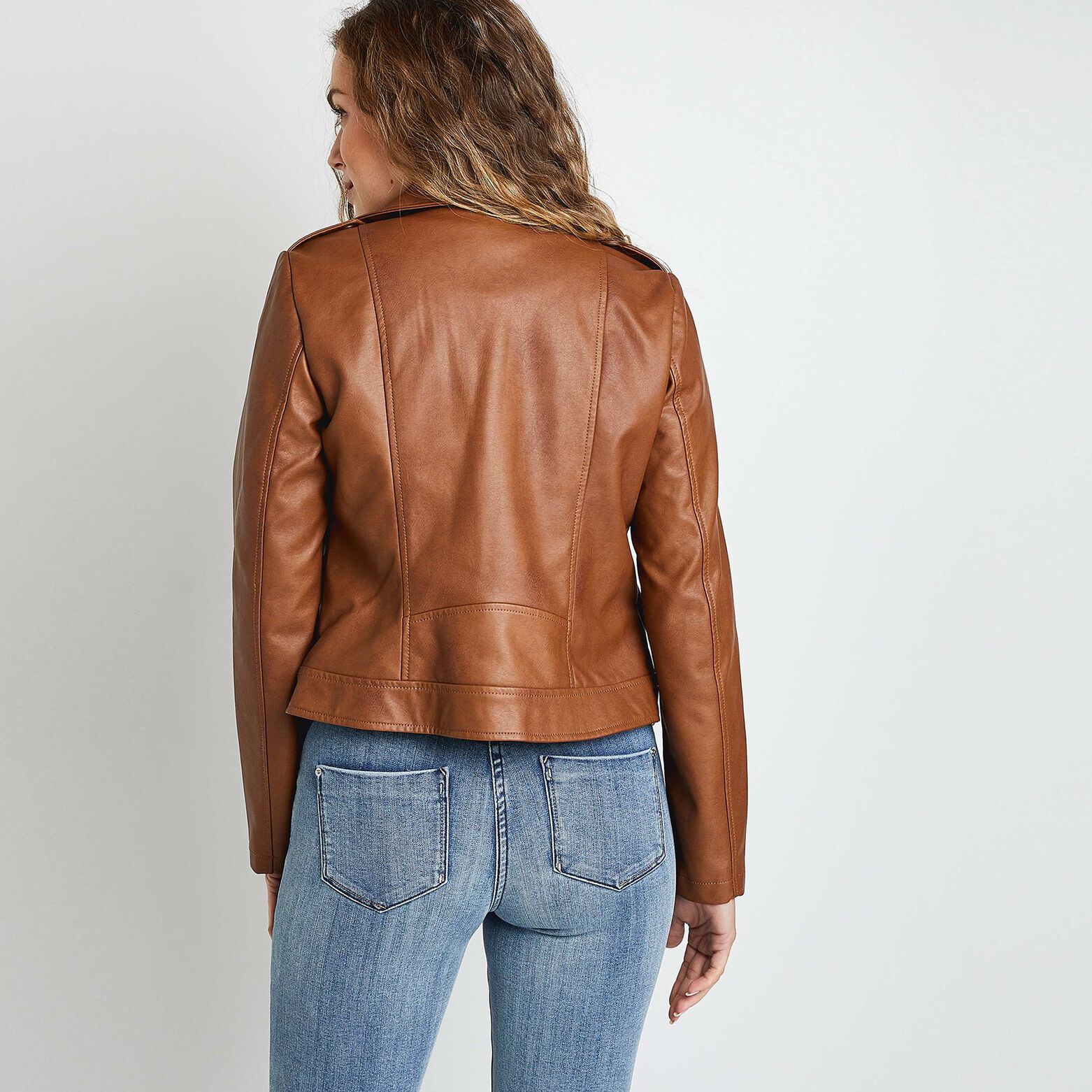 Blouson en simili femme
