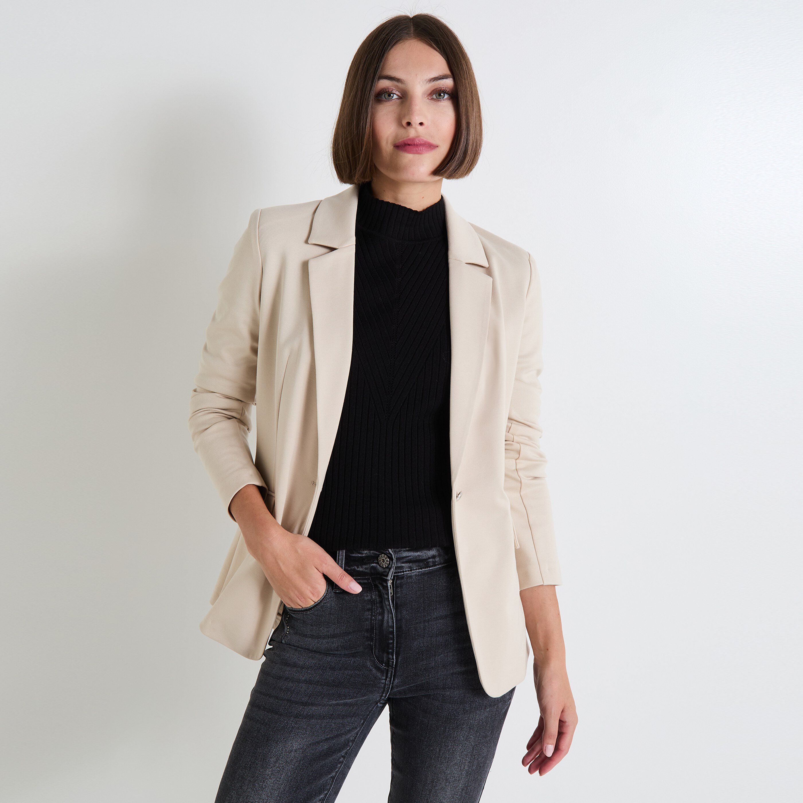 Blazer maille femme