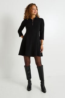 Robe trapèze en maille milano 