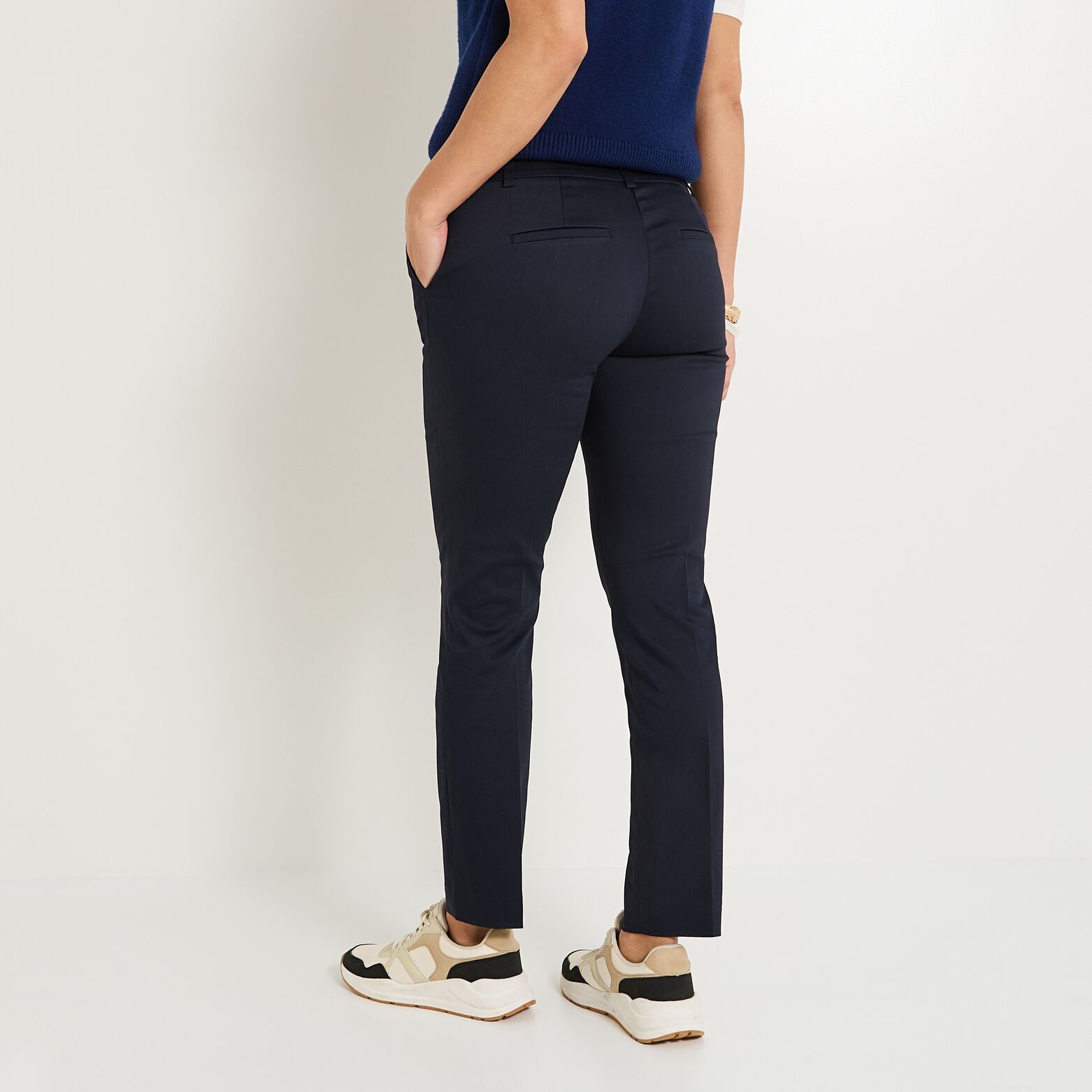 Pantalon tall raccourci femme