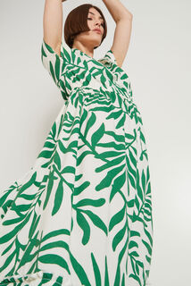 Robe longue imprimée femme