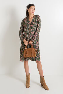 Robe manches longues femme
