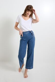Jean flare POMPON F02 femme