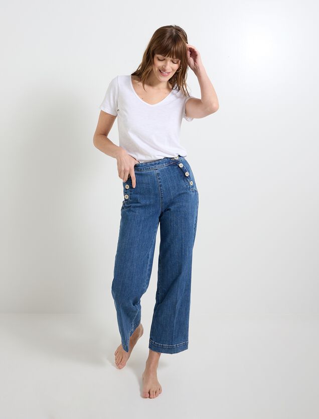 Jean flare POMPON F02 femme