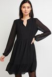 Robe noir avec jeu de transparence